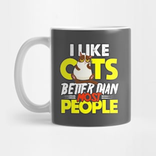 I Like Cats More Than People for Cat Lovers Mug